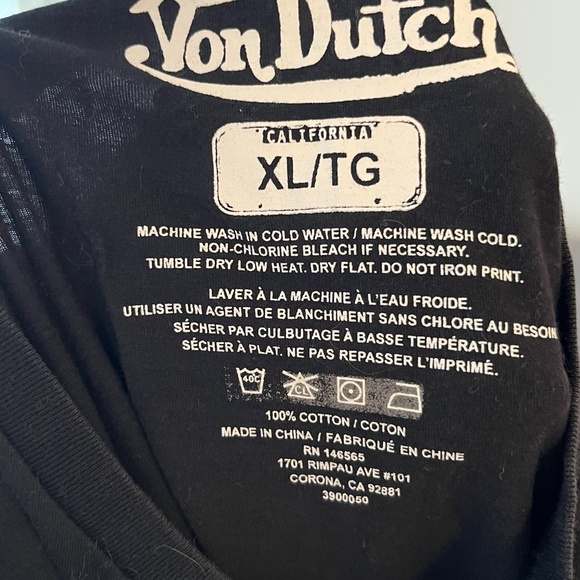 Black Von Dutch T-Shirt - Picture 2 of 2